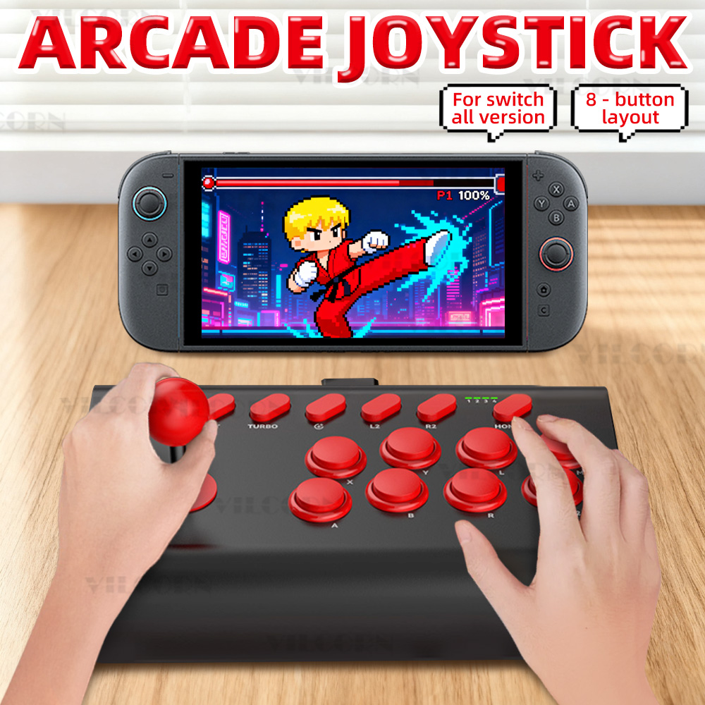 Joystick Pc Gaming - 8-przyciskowy joystick arcade do Nintendo Switch