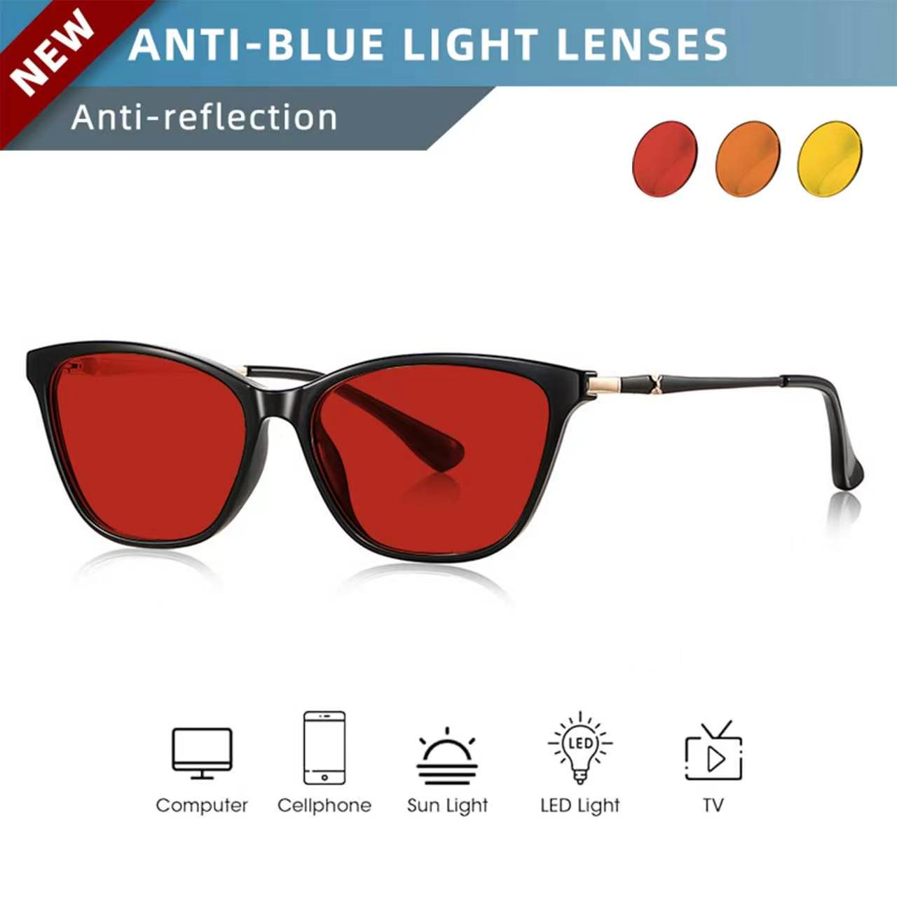 Pc Gaming Yellow - Okulary wspomagające melatoninę OKH, okulary cyrkadianowe,