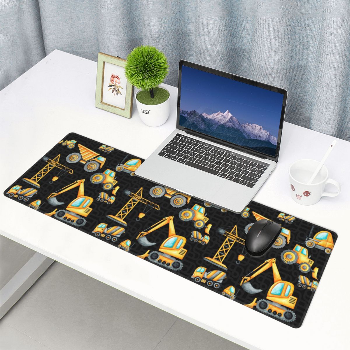 Pc Gaming Yellow - Duża podkładka pod mysz z żółtym