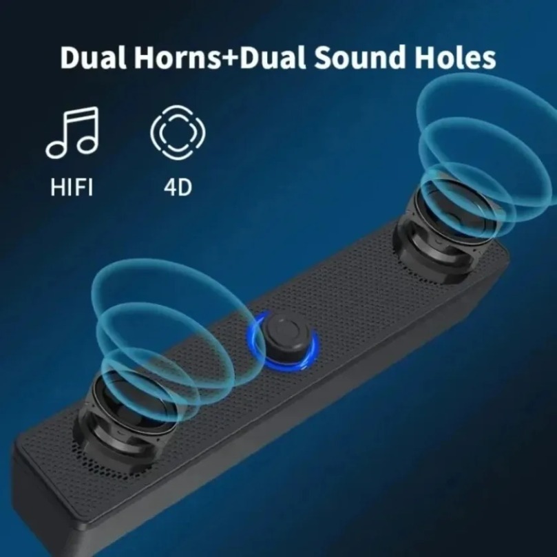 Pc Gaming Fullset - Bezprzewodowy soundbar Bluetooth i przewodowy głośnik