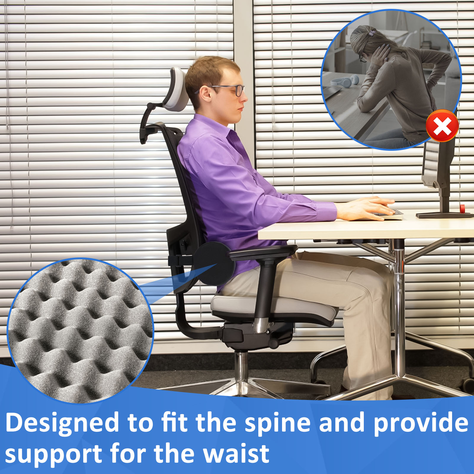 Poduszka lędźwiowa z pianki me – Gaming Chair Lumbar Pillow recenzja i cena