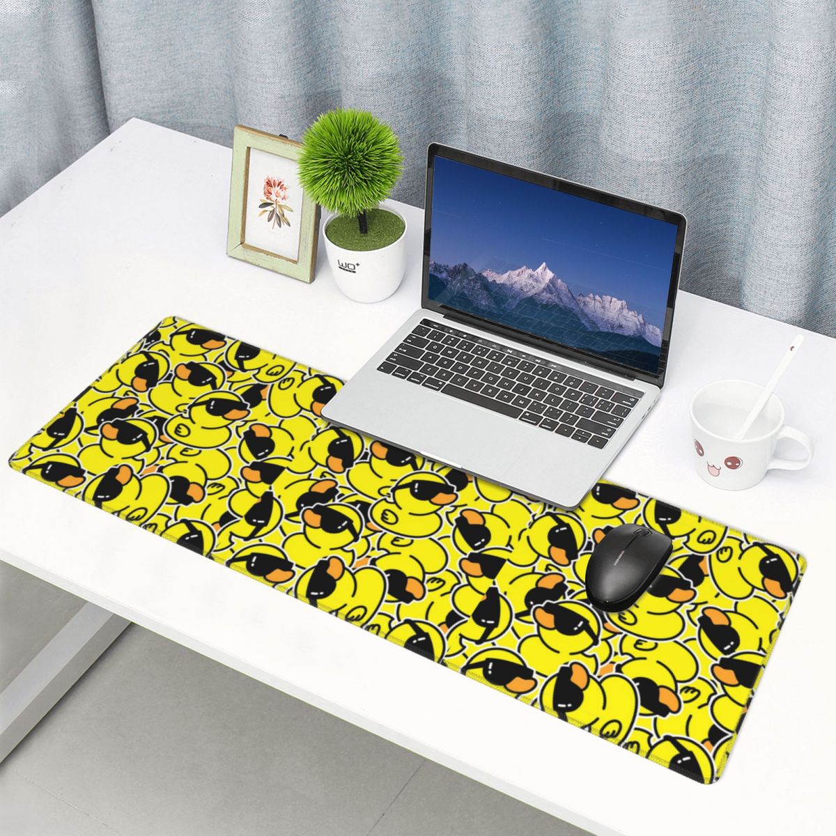 Duża podkładka pod mysz żółta  – Pc Gaming Yellow recenzja i cena