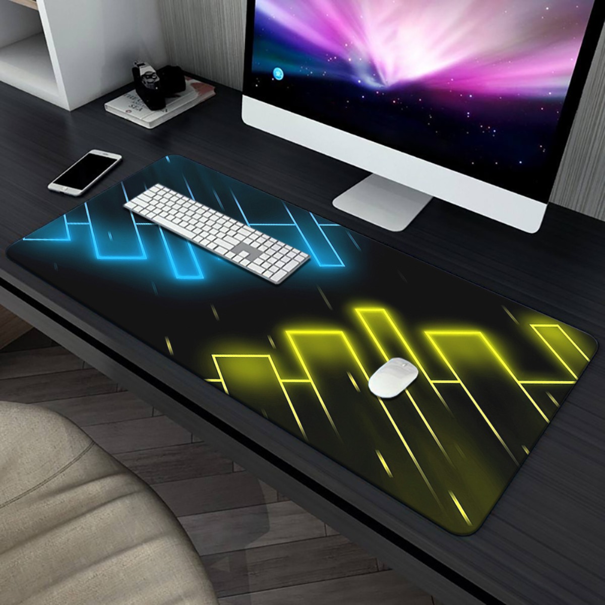 Podkładka pod mysz Neon Blue Y – Pc Gaming Yellow recenzja i cena