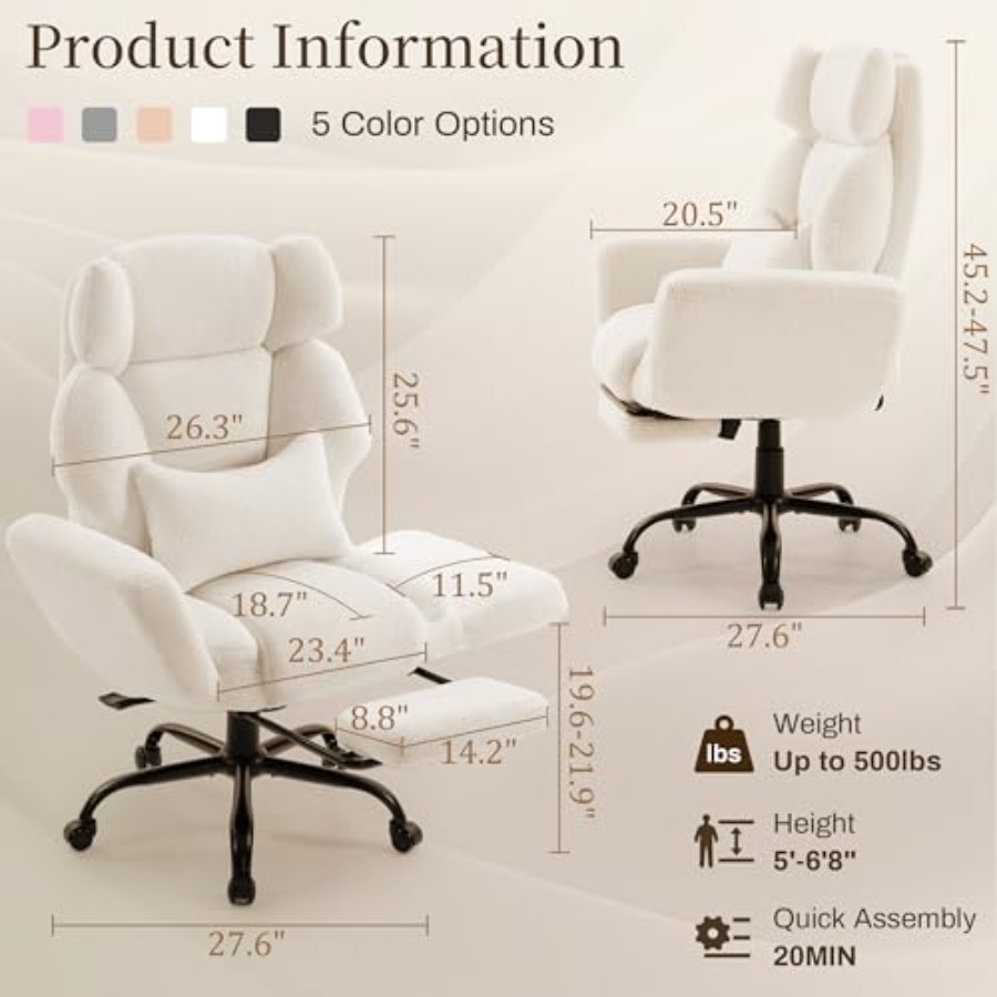 Krzesło biurowe z odchylanymi  – Gaming Chair Lumbar Pillow recenzja i cena