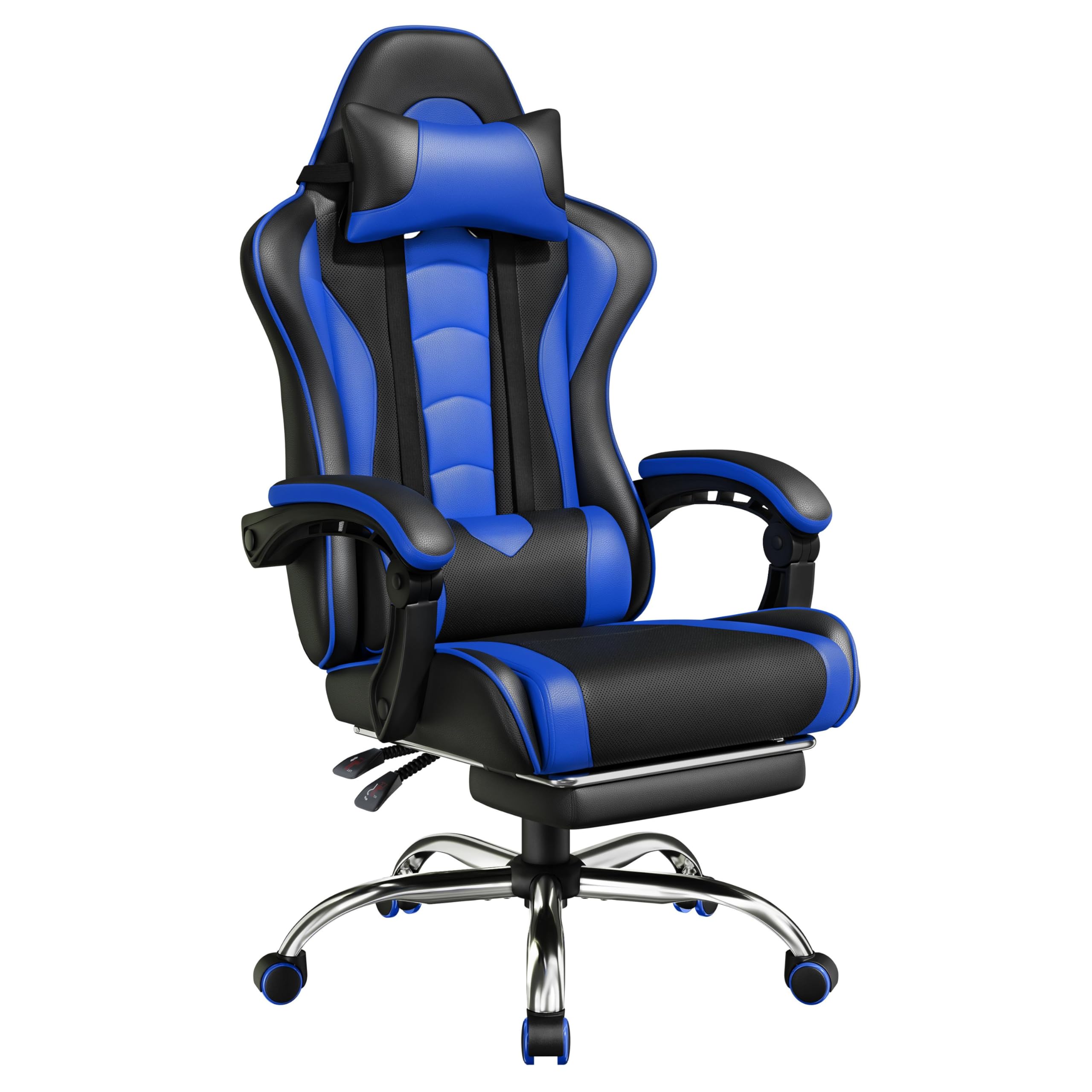 Krzesło gamingowe z podnóżkiem – Gaming Chair Lumbar Pillow recenzja i cena