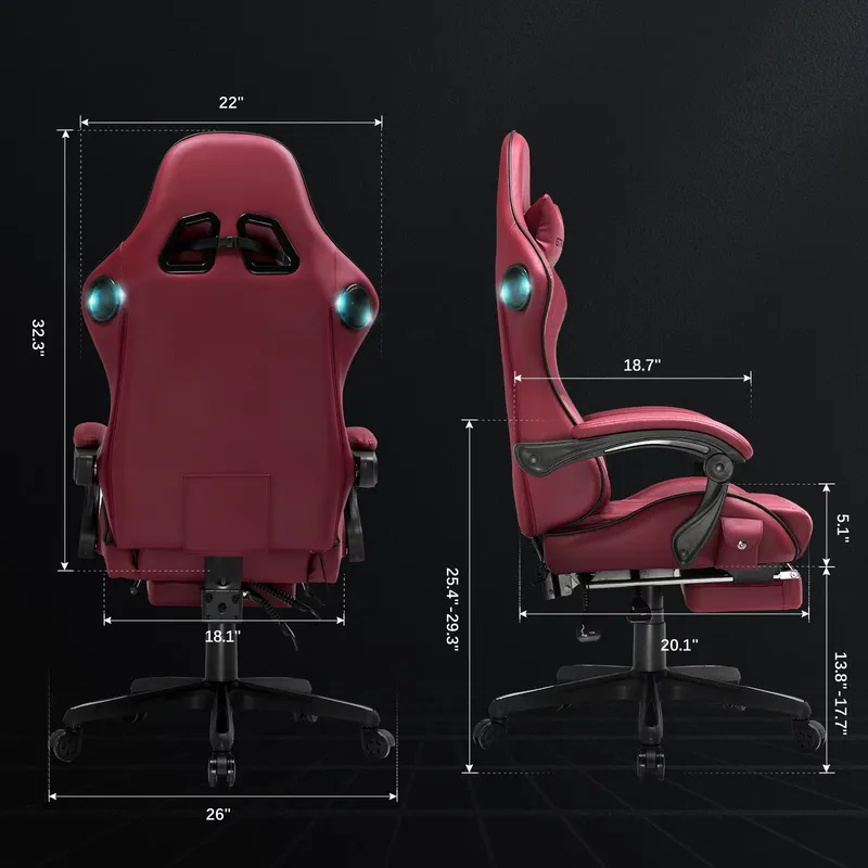 Krzesło gamingowe GTPLAYER z w – Gaming Speaker recenzja i cena